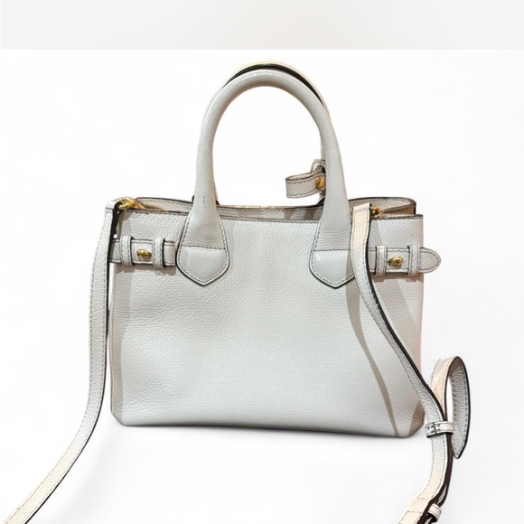 Burberry Cream Leather Satchel - Picture 3 of 8
